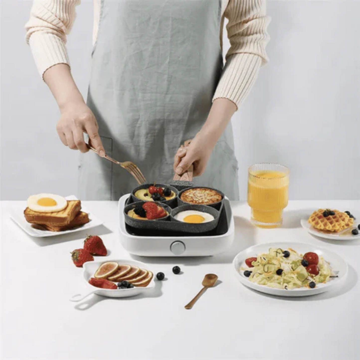 CERAMIC PRO 🍳 Sartén antiadherente 4 en 1