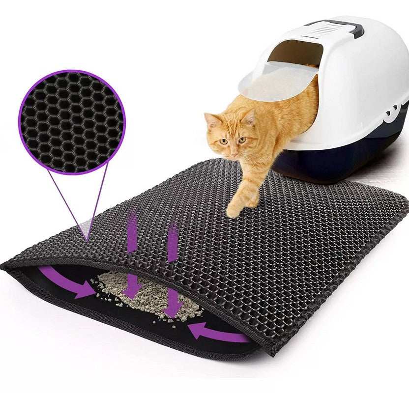 CAT CLEAN🐈🧼 Alfombra atrapa arena de gato