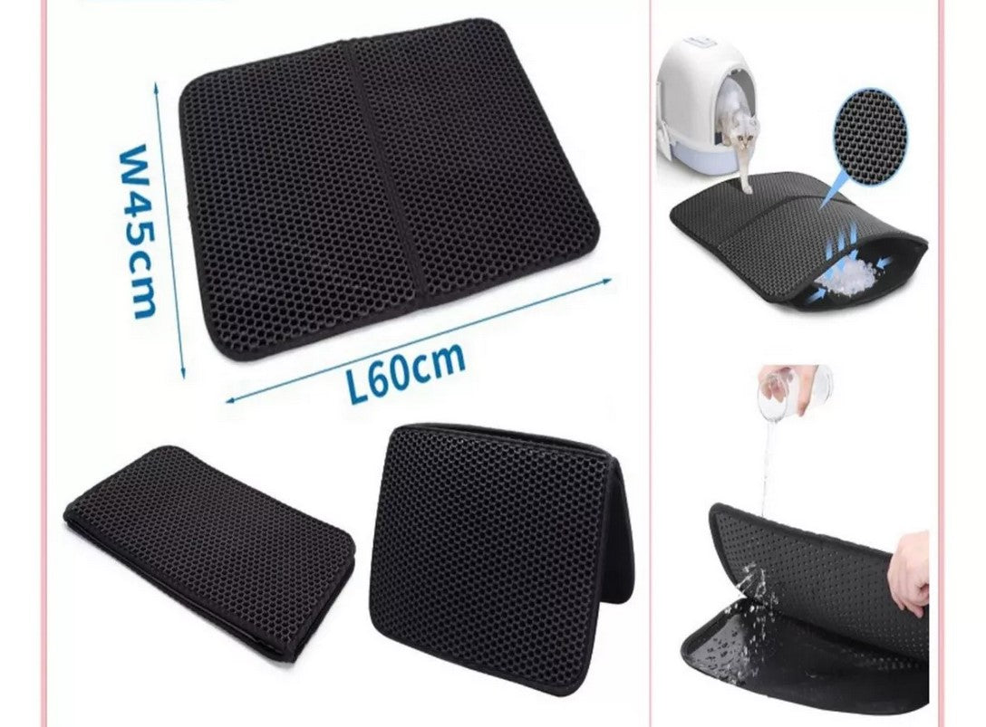 CAT CLEAN🐈🧼 Alfombra atrapa arena de gato